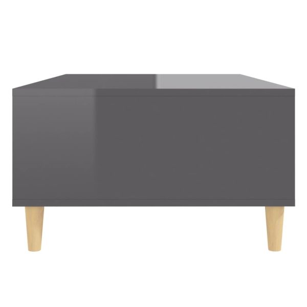 Tavolino Salotto Grigio Lucido 103,5x60x35cm Legno Multistrato - Image 6