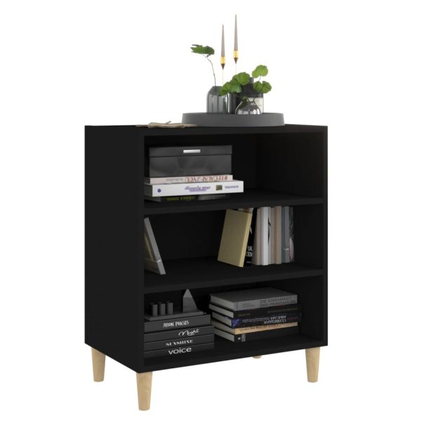 Credenza Nera 57x35x70 Cm In Legno Multistrato - Image 3