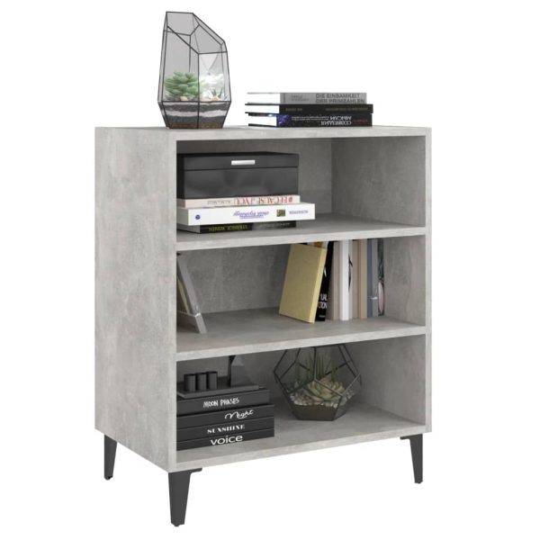 Credenza Grigio Cemento 57x35x70 Cm In Legno Multistrato - Image 3