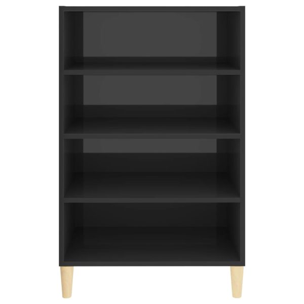 Credenza Grigio Lucido 57x35x90 Cm In Legno Multistrato - Image 4