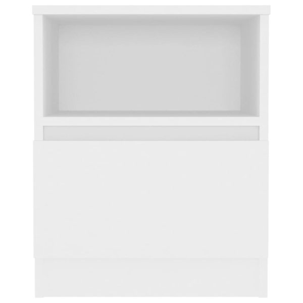 Comodini 2 Pz Bianchi 40x40x50 Cm In Legno Multistrato - Image 4