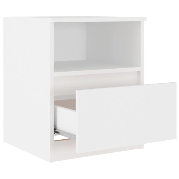 Comodini 2 Pz Bianchi 40x40x50 Cm In Legno Multistrato - Image 6