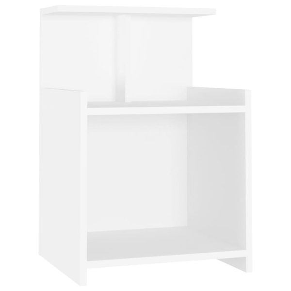 Comodini 2 Pz Bianchi 40x35x60 Cm In Legno Multistrato - Image 3