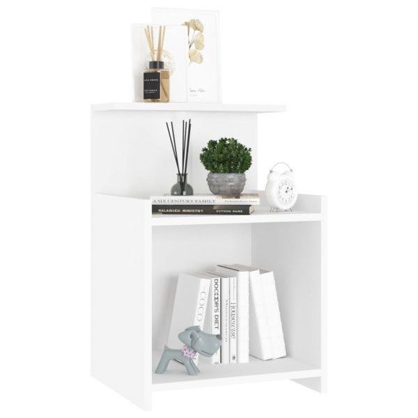 Comodini 2 Pz Bianchi 40x35x60 Cm In Legno Multistrato - Image 6