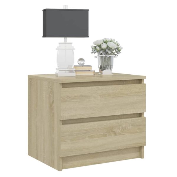 Comodini 2pz Rovere Sonoma 50x39x43,5 Cm In Legno Multistrato - Image 6