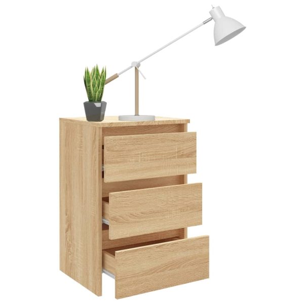 Comodino Rovere Sonoma 40x35x62,5 Cm In Legno Multistrato - Image 6