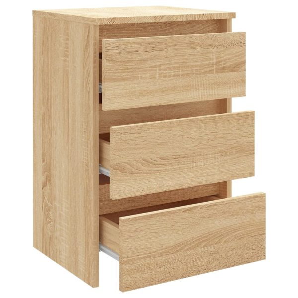 Comodini 2 Pz Rovere Sonoma 40x35x62,5 Cm In Legno Multistrato - Image 6