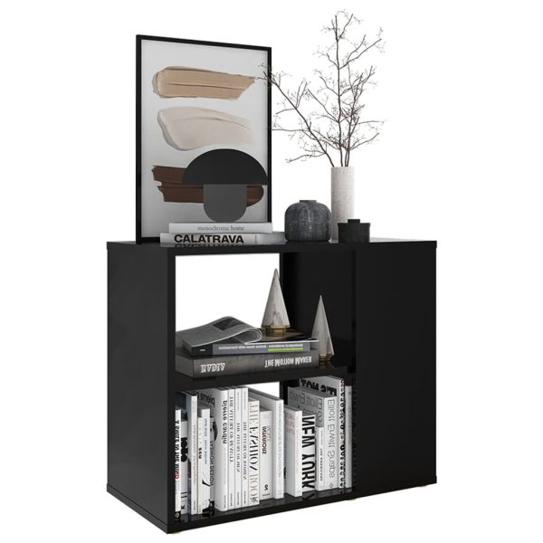Credenza Nera 60x30x50 Cm In Legno Multistrato - Image 3