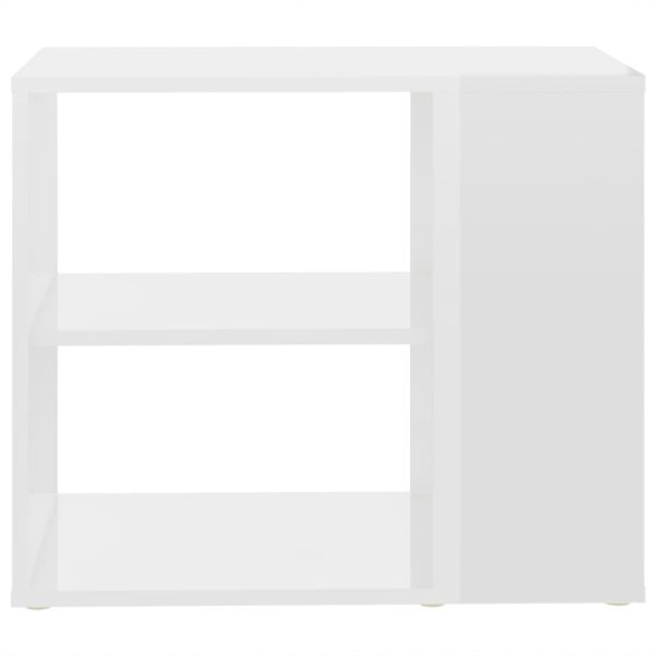 Credenza Bianco Lucido 60x30x50 Cm In Legno Multistrato - Image 4