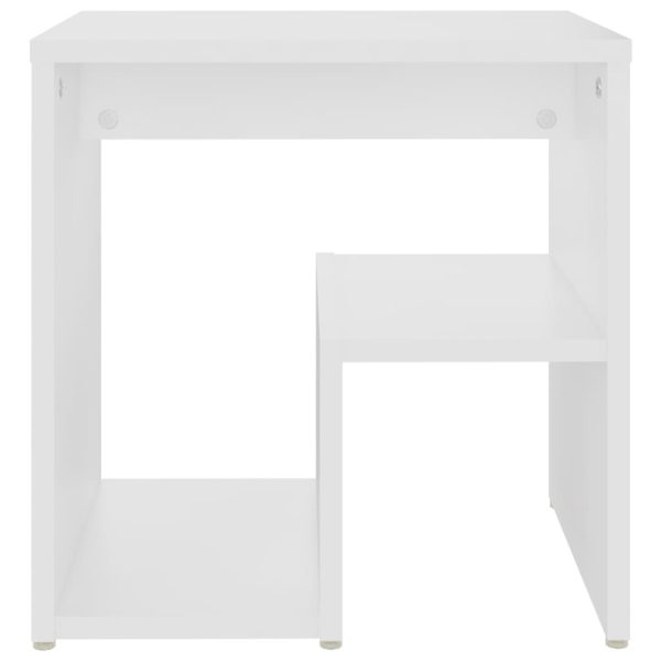 Comodini 2 Pz Bianchi 40x30x40 Cm In Legno Multistrato - Image 4