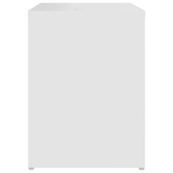 Comodini 2 Pz Bianchi 40x30x40 Cm In Legno Multistrato - Image 5