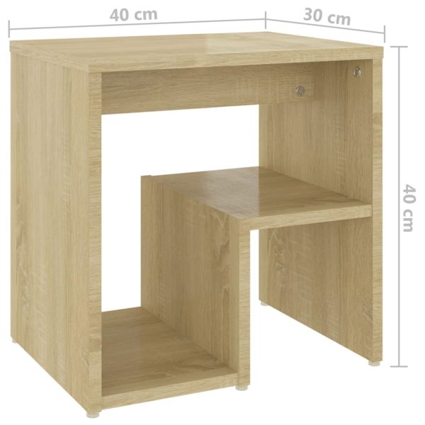 Comodino Rovere Sonoma 40x30x40 Cm In Legno Multistrato - Image 6