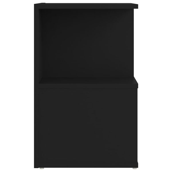 Comodini 2 Pz Neri 35x35x55 Cm In Legno Multistrato - Image 5