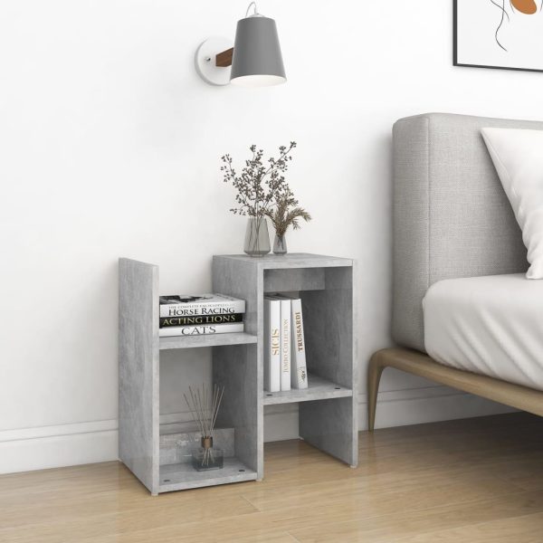 Comodini 2pz Grigio Cemento 50x30x51,5 Cm In Legno Multistrato - Image 3