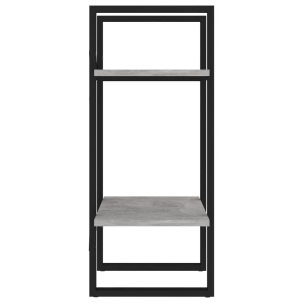 Libreria 2 Ripiani Grigio Cemento 40x30x70 Cm Legno Multistrato - Image 6