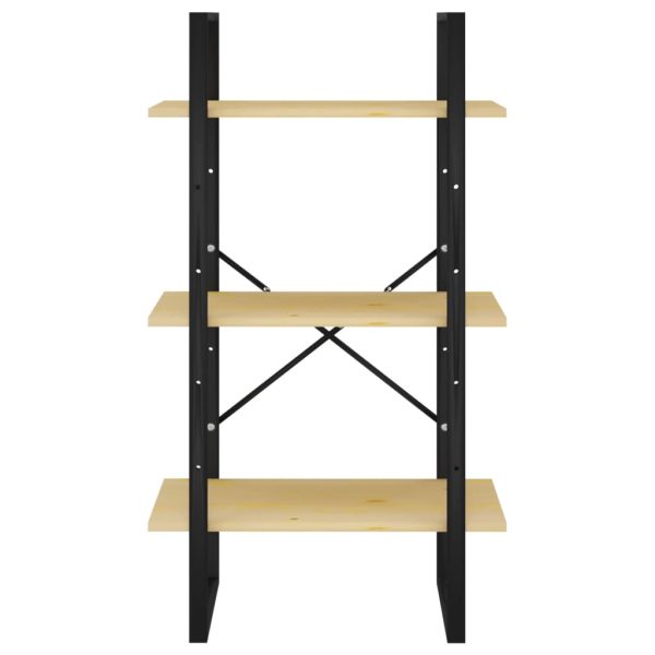 Scaffale Portaoggetti 60x30x105 Cm In Legno Massello Di Pino - Image 5