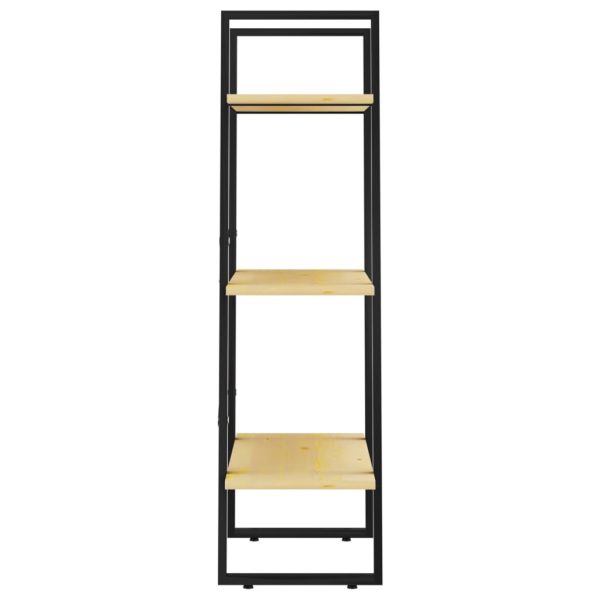 Scaffale Portaoggetti 60x30x105 Cm In Legno Massello Di Pino - Image 6