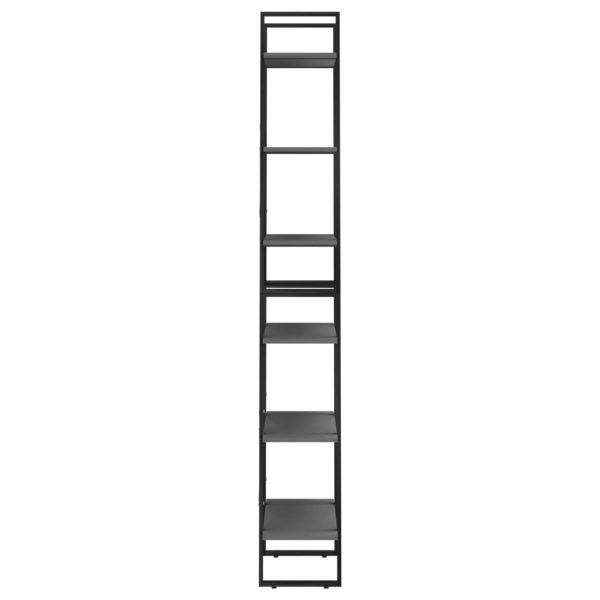 Scaffale Portaoggetti Grigio 60x30x210 Cm In Legno Multistrato - Image 6