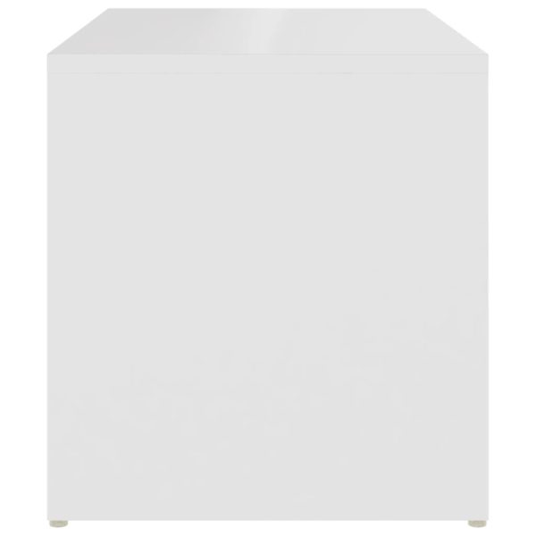 Tavolino Bianco 59x36x38 Cm In Legno Multistrato - Image 5