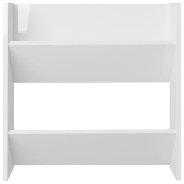 Scarpiere A Muro 4pz Bianco Lucido 60x18x60cm Legno Multistrato - Image 6