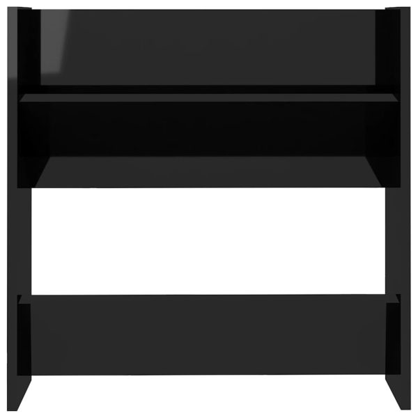 Scarpiere A Muro 4pz Nero Lucido 60x18x60cm Legno Multistrato - Image 6
