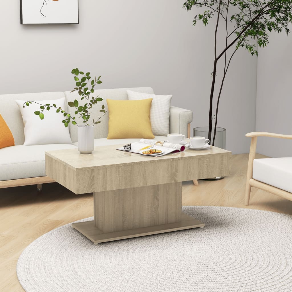 Tavolino Da Salotto Rovere Sonoma 96x50x45cm Legno Multistrato