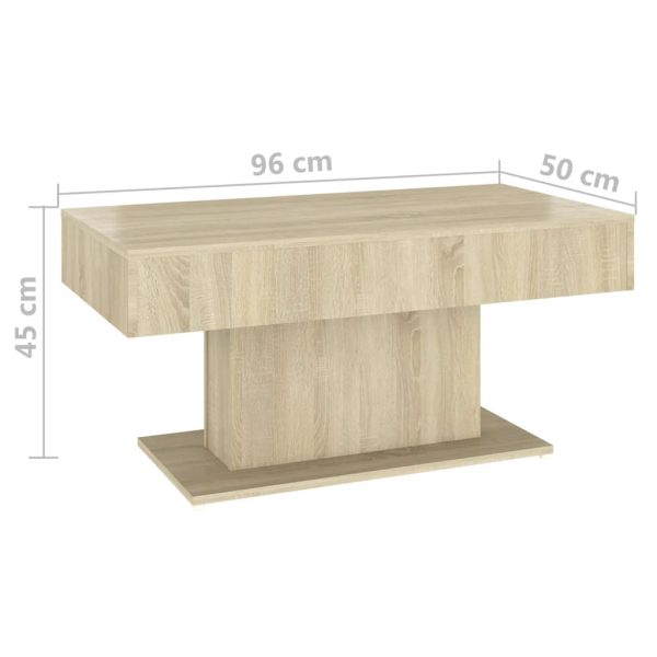 Tavolino Da Salotto Rovere Sonoma 96x50x45cm Legno Multistrato - Image 6