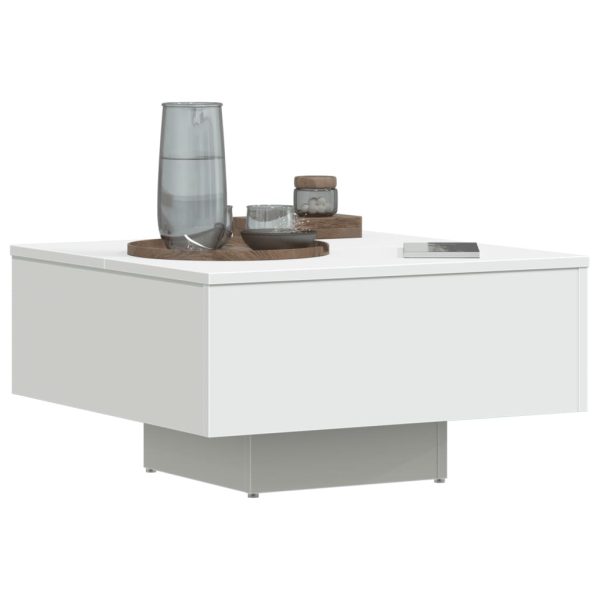 Tavolino Da Salotto Bianco 60x60x31,5 Cm In Legno Multistrato - Image 4
