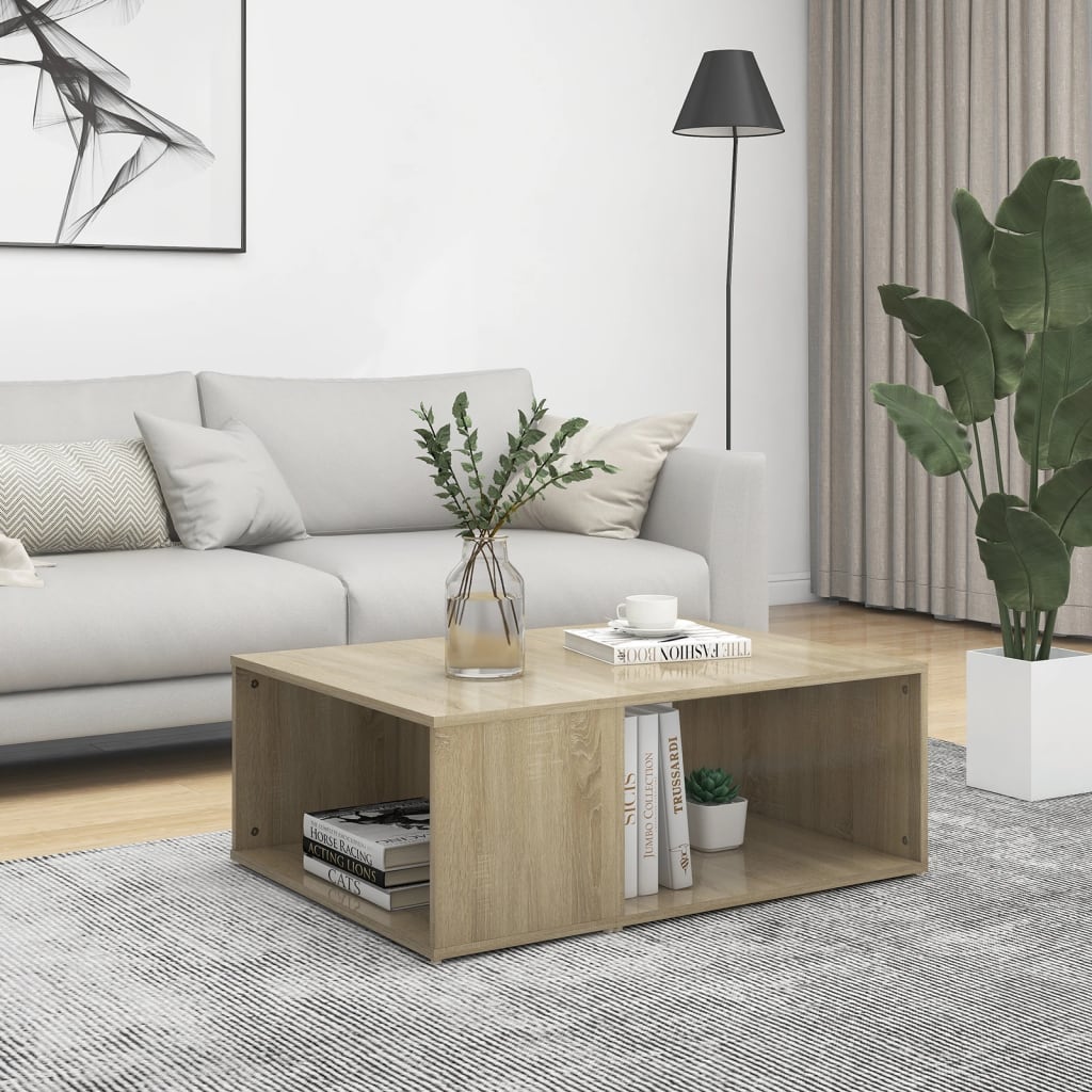 Tavolino Da Salotto Rovere Sonoma 90x67x33 Cm Legno Multistrato
