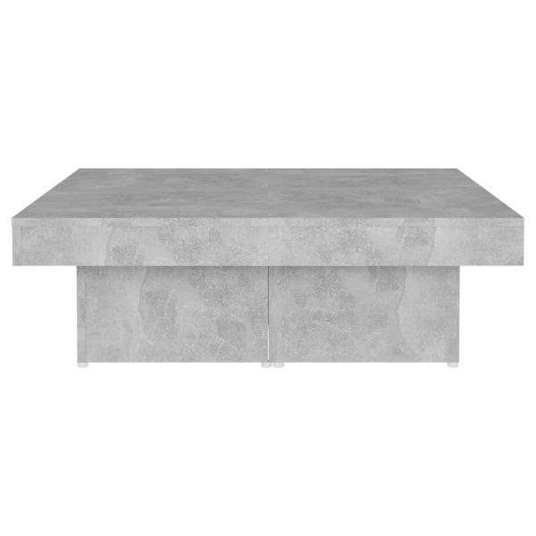 Tavolino Da Salotto Grigio Cemento 90x90x28cm Legno Multistrato - Image 5