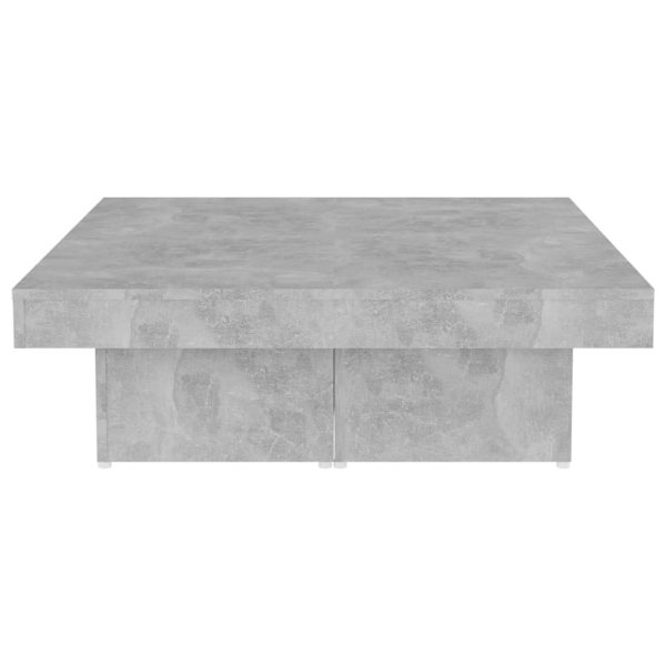 Tavolino Da Salotto Grigio Cemento 90x90x28cm Legno Multistrato - Image 6