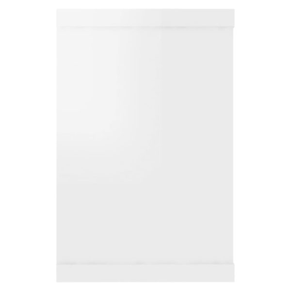 Mensole Parete A Cubo 4pz Bianco Lucido 60x15x23cm Multistrato - Image 6