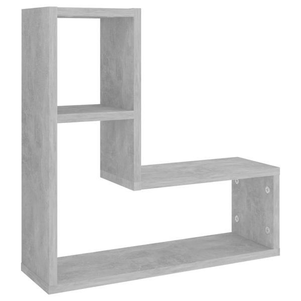 Mensole A Muro 2pz Grigio Cemento 50x15x50cm Legno Multistrato - Image 4