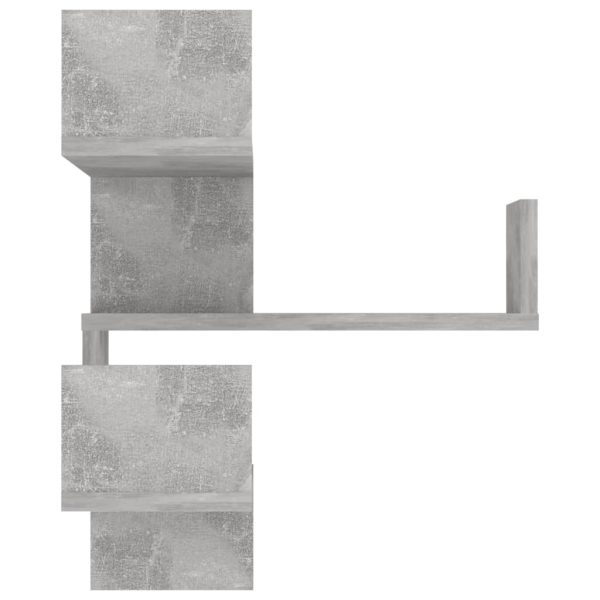 Scaffali Angolari Muro 2pz Grigio Cemento 40x40x50 Multistrato - Image 6