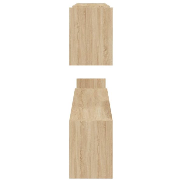 Mensole A Muro 2pz Rovere Sonoma 100x15x20 Cm Legno Multistrato - Image 6