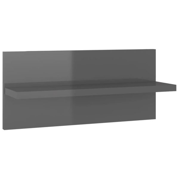 Mensole A Muro 4 Pz Grigio Lucido 40x11,5x18 cm - Image 5