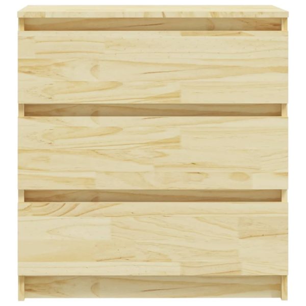 Comodino 60x36x64 Cm In Legno Massello Di Pino - Image 4