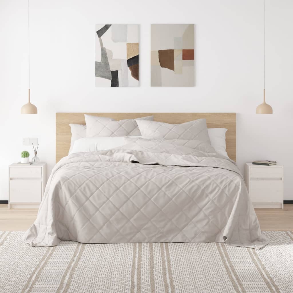 Comodino Bianco 40x31x50 Cm In Legno Massello Di Pino