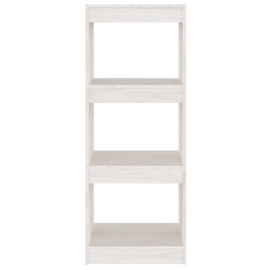 Libreria/divisorio Bianco 40x30x103,5 Cm Legno Massello Di Pino - Image 5