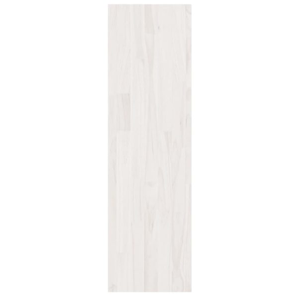 Libreria/divisorio Bianco 40x30x103,5 Cm Legno Massello Di Pino - Image 6