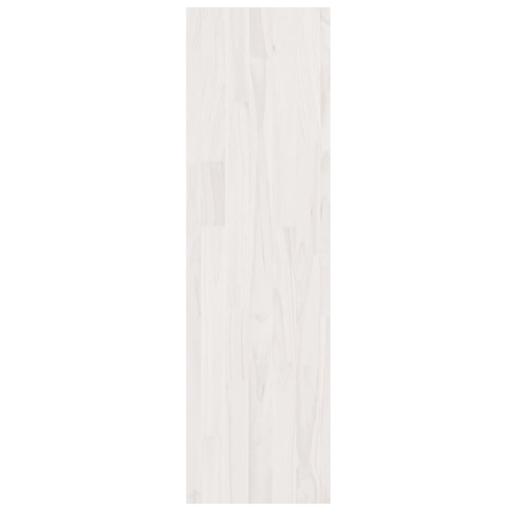 Libreria/divisorio Bianco 40x30x103,5 Cm Legno Massello Di Pino - Image 6