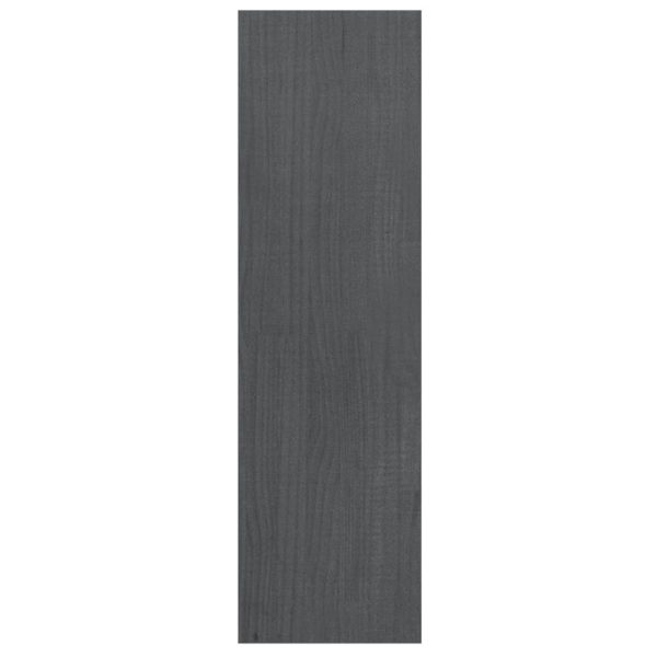 Libreria/divisorio Grigio 40x30x103,5 Cm Legno Massello Di Pino - Image 6