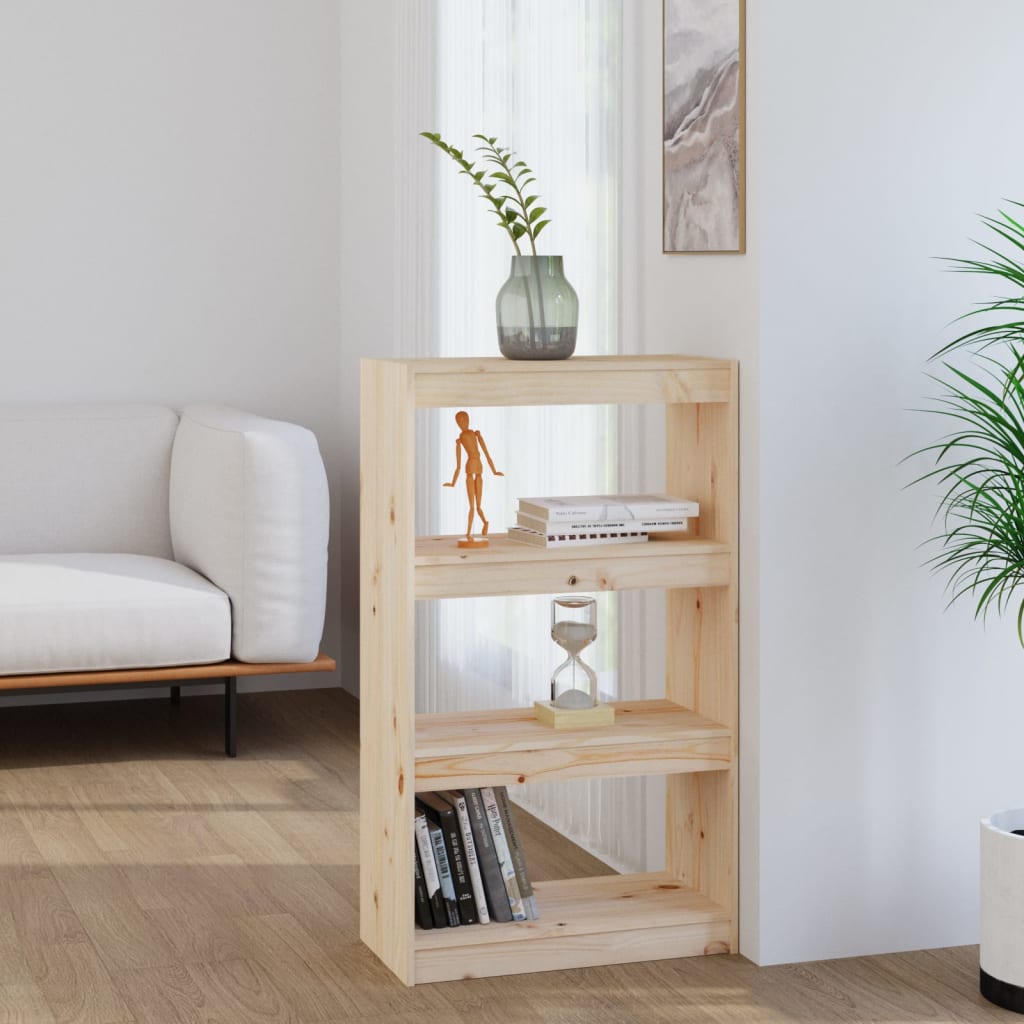 Libreria/divisorio 60x30x103,5 Cm In Legno Massello Di Pino
