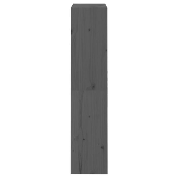 Libreria/divisorio Grigio 60x30x135,5 Cm Legno Massello Di Pino - Image 6