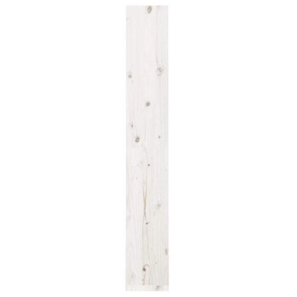Libreria/divisorio Bianco 60x30x199,5 Cm Legno Massello Di Pino - Image 6