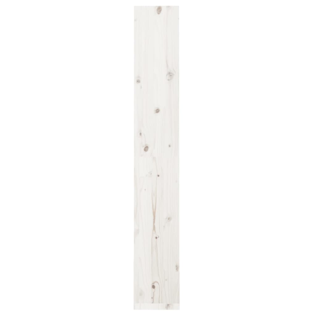 Libreria/divisorio Bianco 60x30x199,5 Cm Legno Massello Di Pino - Image 6