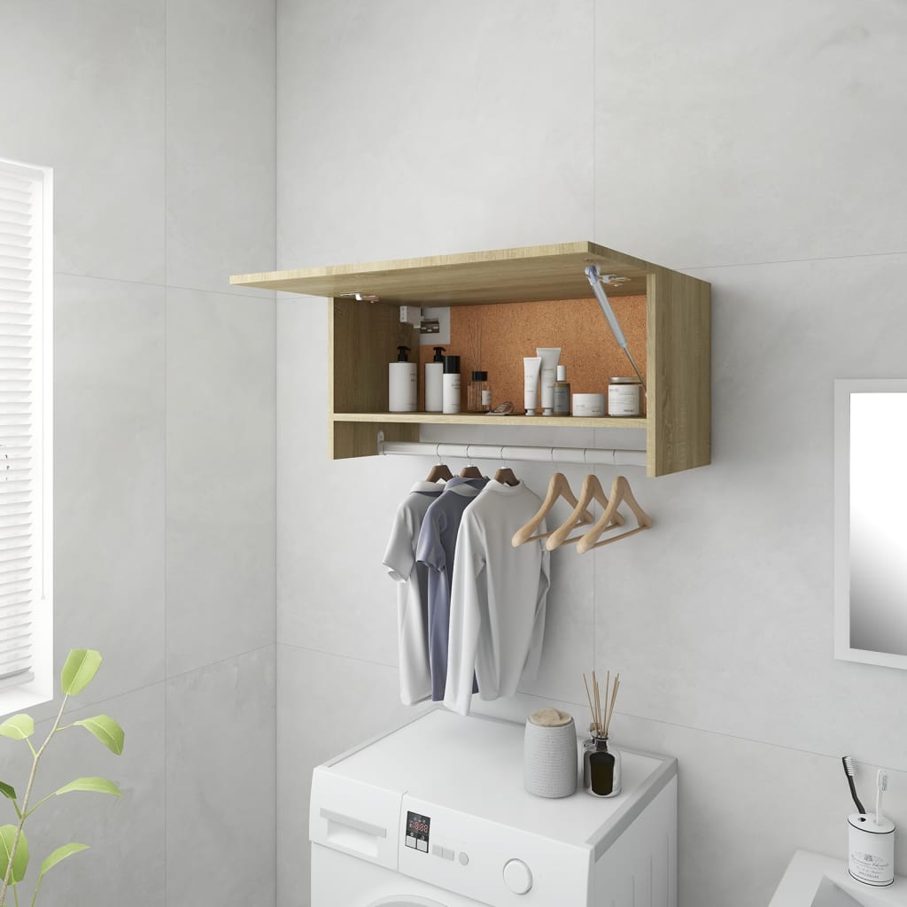 Armadio Rovere Sonoma 70x32,5x35 Cm In Legno Multistrato