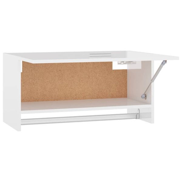 Armadio Bianco Lucido 70x32,5x35 Cm In Legno Multistrato - Image 6