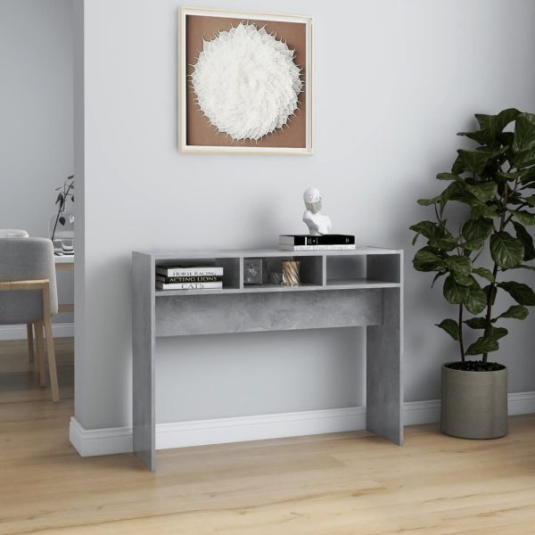 Tavolino Consolle Grigio Cemento 105x30x80cm Legno Multistrato - Image 3