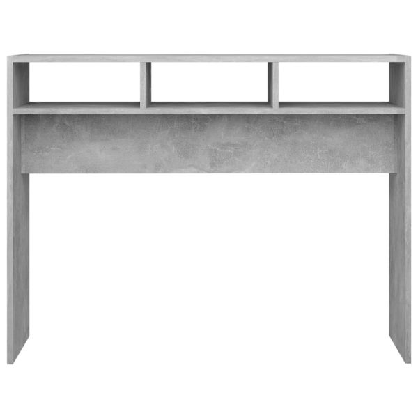 Tavolino Consolle Grigio Cemento 105x30x80cm Legno Multistrato - Image 5